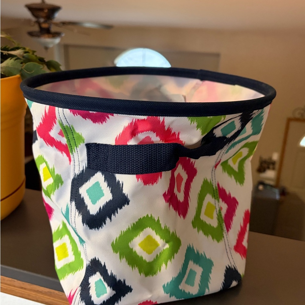 Thirty-One Colorful Patterned Storage Bin - Picture 1 of 2